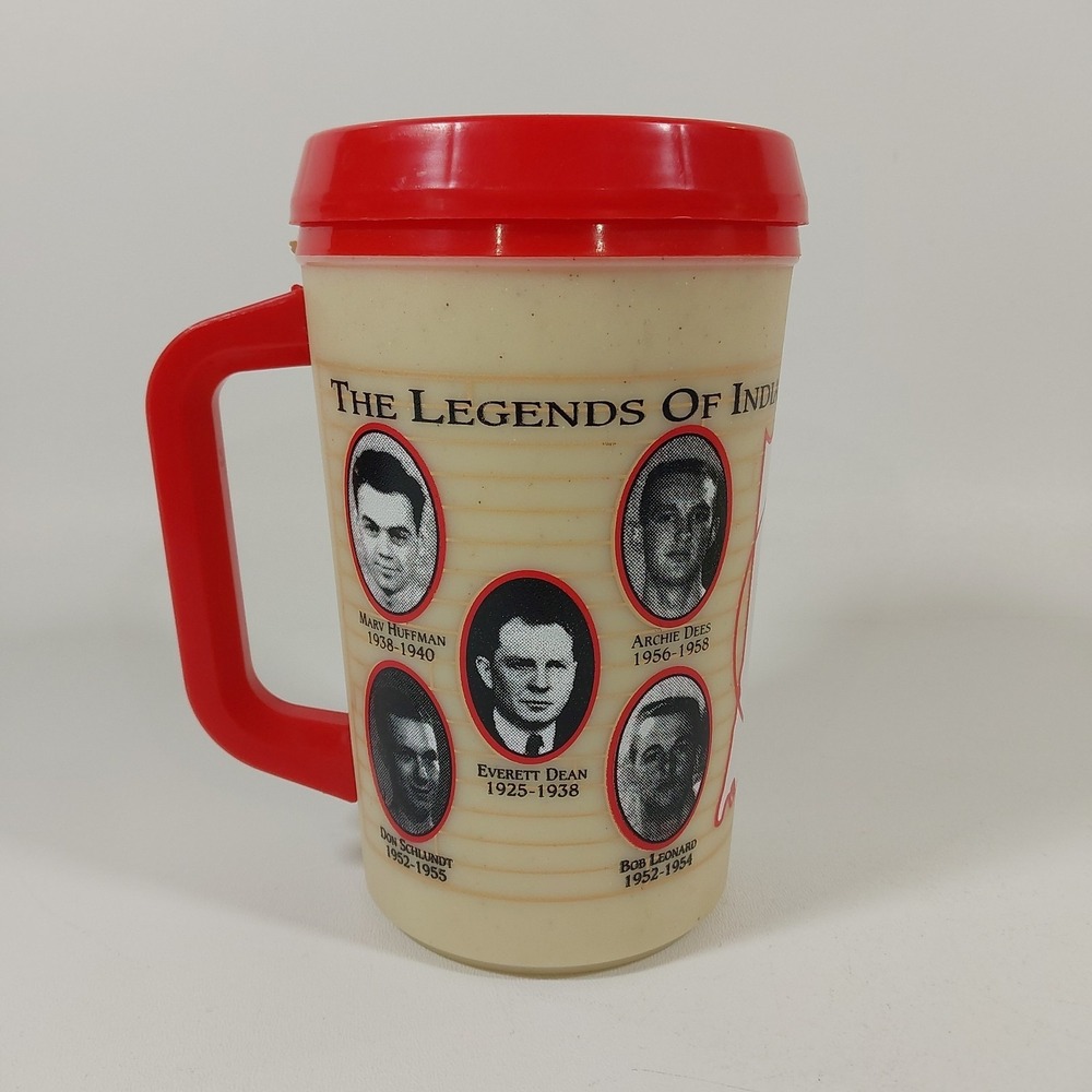 Vtg IU Indiana University Hoosiers Aladdin Insulated Mug Cup Legends Series 1